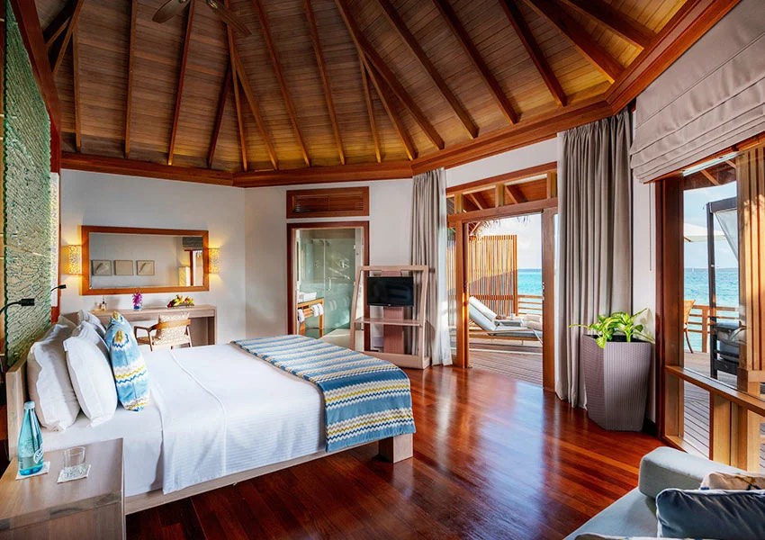 Water Villa at Baros, view 1
